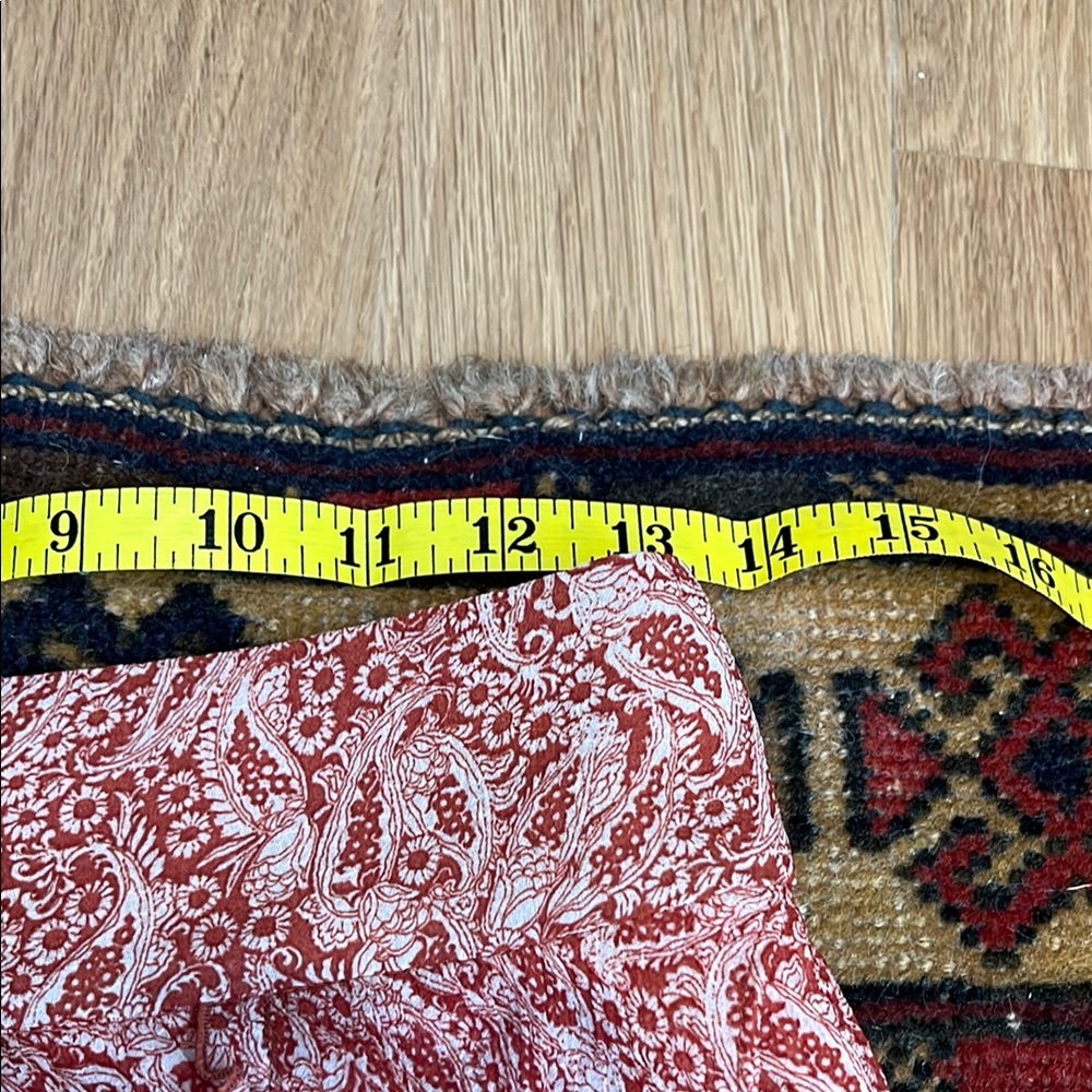 Sezane Carolina Skirt Red Paisley Print 36 - Picture 5 of 7